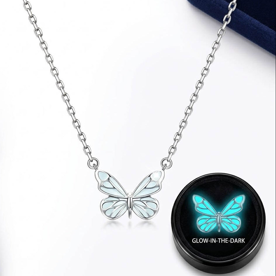 Collier Papillon Bleu « Rêve Lumineux » – Édition Limitée 2026