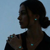 Collection de Bijoux 4-en-1 « Papillon Bleu Lumineux » – Édition Limitée 2026
