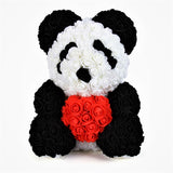 Exclusif Panda En Roses - Madeofrose Ours En Rose