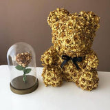 Exclusif Or L'Ours En Roses - Madeofrose Ours En Rose